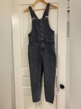 Free People We The Free Shelby Denim Overalls Black Size 29